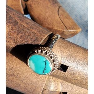 Gorgeous sterling and turquoise ring